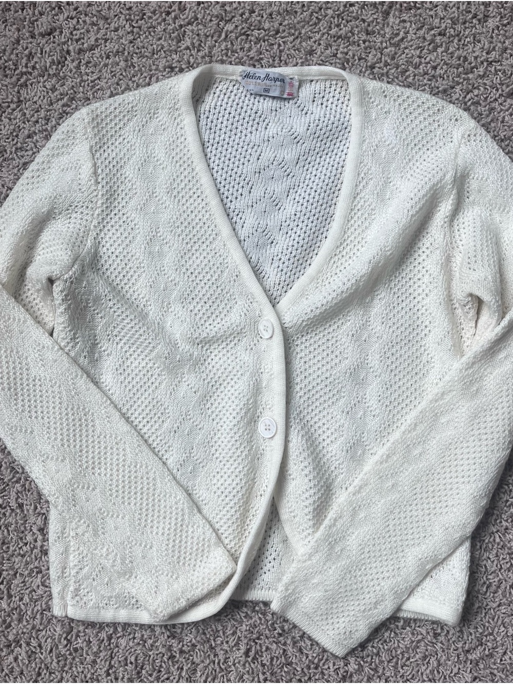 Helen Harper Off-White Vintage Cardigan